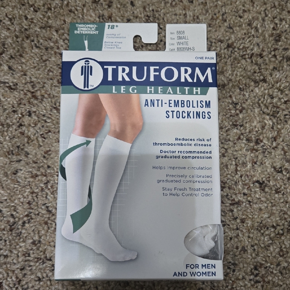 White Anti-Embolism Stockings